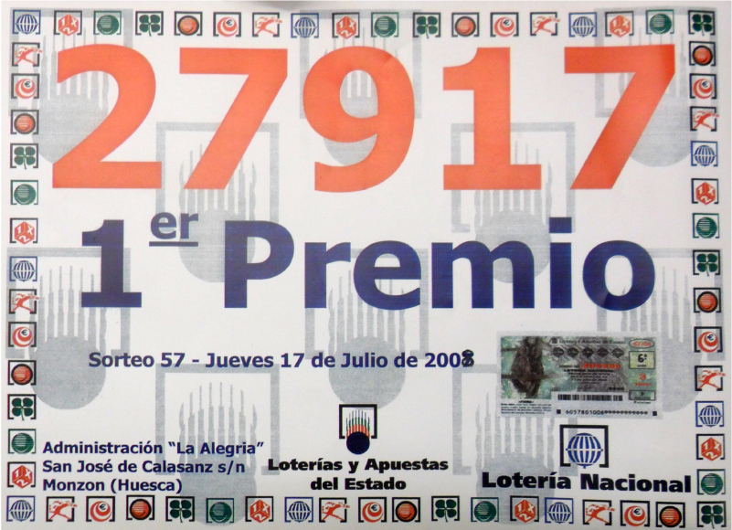 Lotería La Alegría - GRAN PREMIO 3